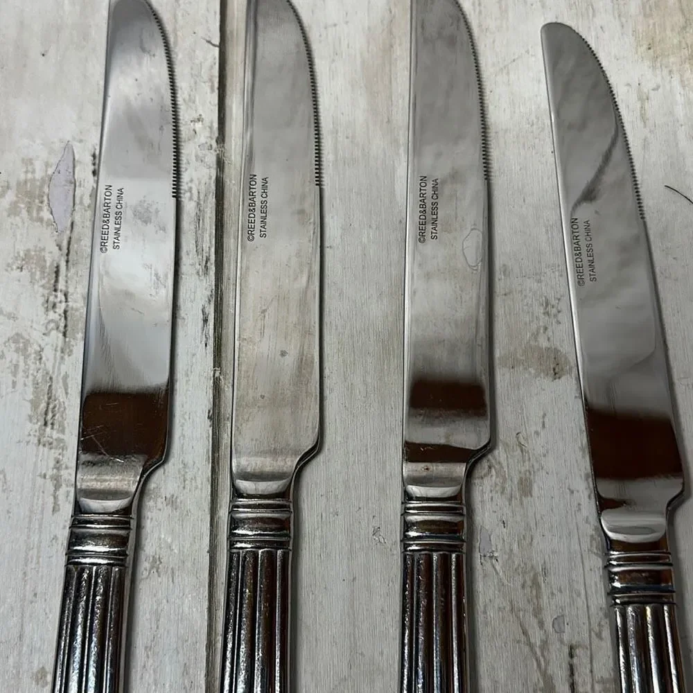 4 Reed & Barton CRESCENDO II‎ Dinner Knives 9 3/4”